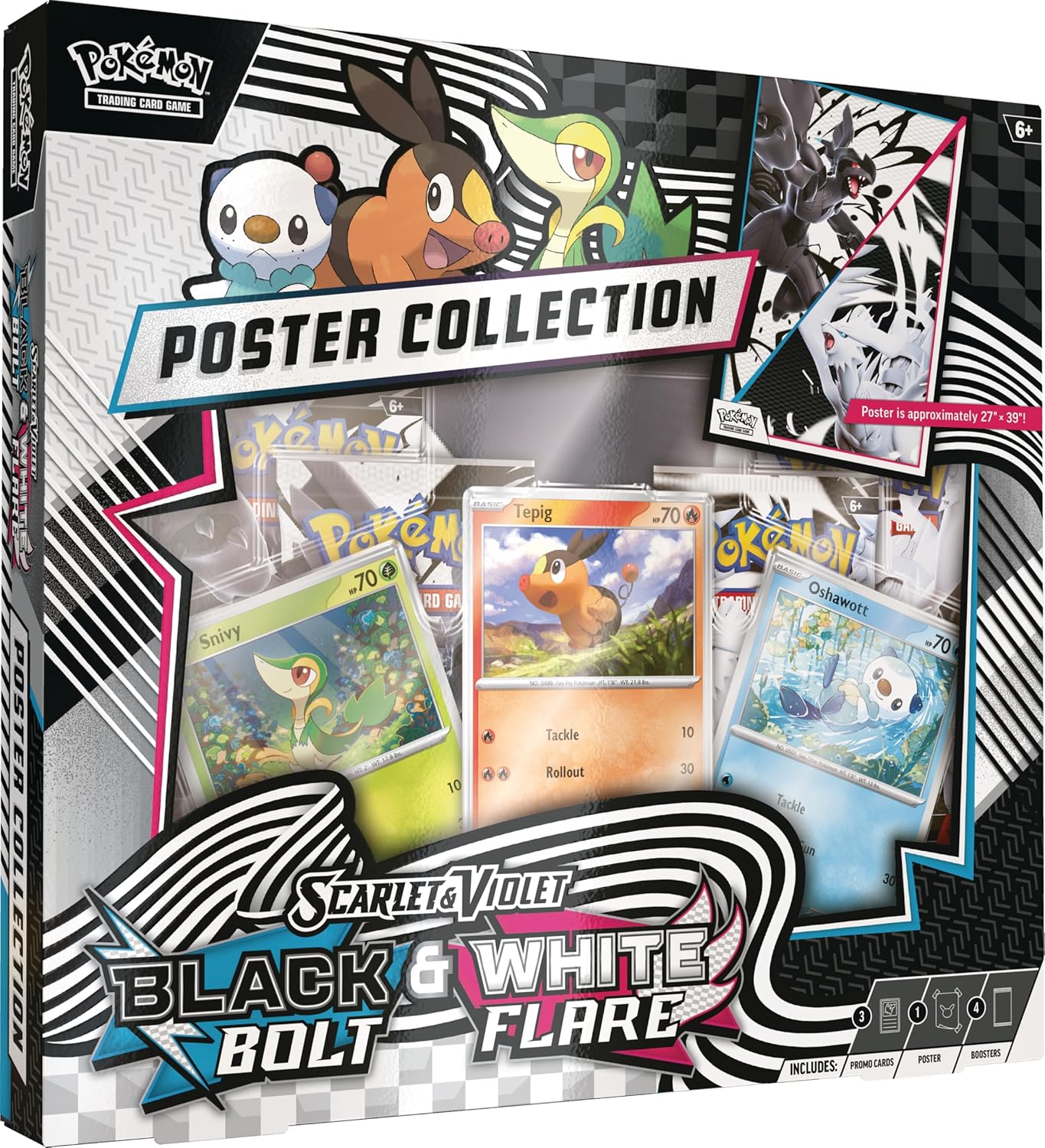 Pokémon TCG: Black Bolt and White Flare Poster Collection (Inglés)