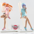 Rei & Asuka Figura Enfermera Extra | Neon Genesis Evangelion SEGA | Vintage (juego de 2 figuras)
